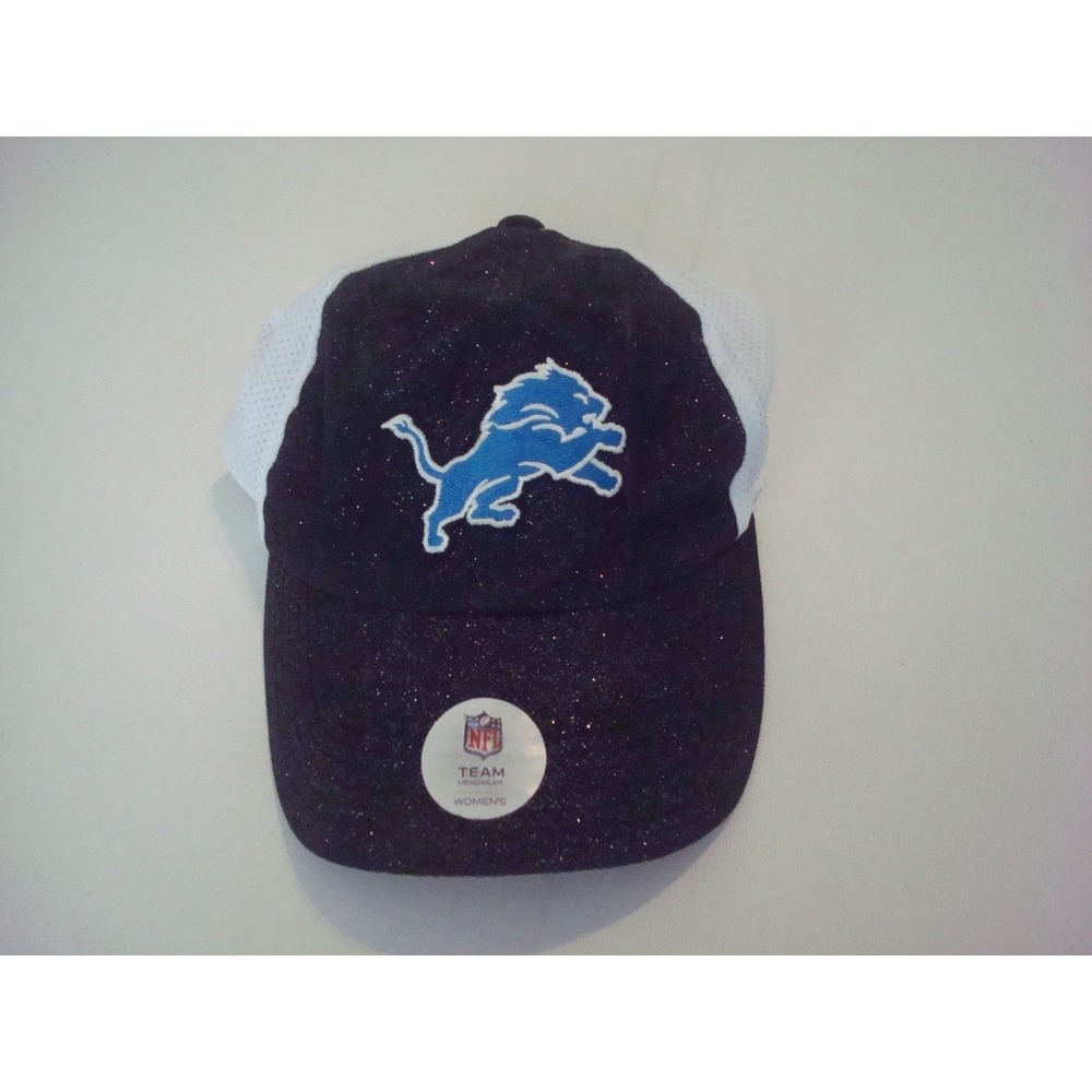 WOMENS DETROIT LIONS STRAPBACK 00S Y2K HAT CAP VINTAGE DEADSTOCK P3